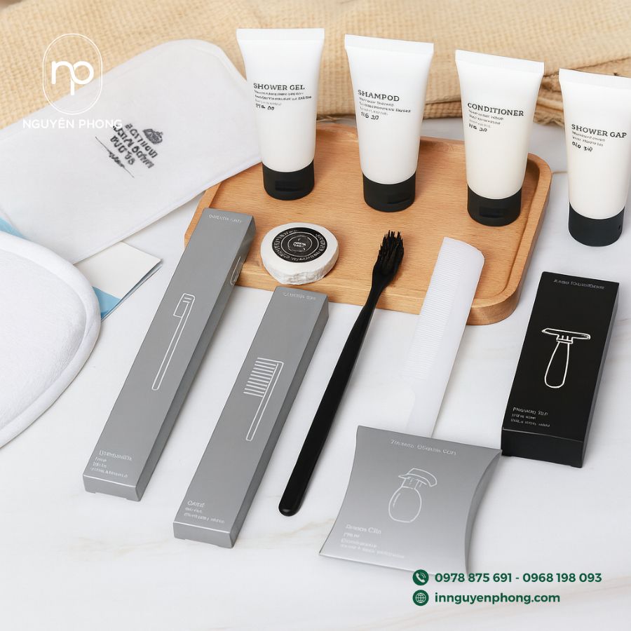 In hộp đựng đồ dùng khách sạn giá rẻ